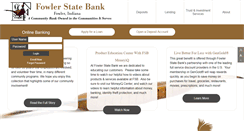 Desktop Screenshot of fowlerstatebank.com